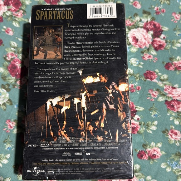 Spartacus! VHS 📼 📼 Movie. Unopened! Very good condition. Classic movie. Vintage. - Picture 5 of 8